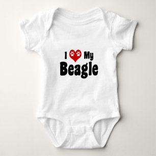 Body Para Bebê Eu Amo A Minha Beagle