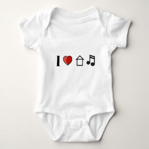 Body Para Bebê Eu amo a música da casa