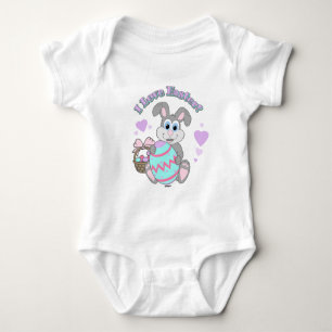 Body Para Bebê Eu amo a páscoa! Coelhinho da Páscoa