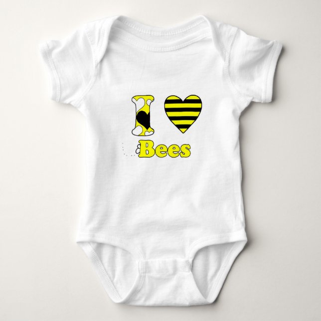 Body Para Bebê Eu amo Abelhas (Frente)