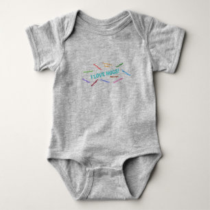Body Para Bebê "Eu Amo Abraços" Bebê Roupa De Porte