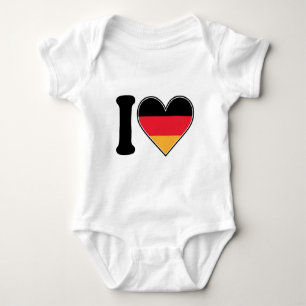 Body Para Bebê Eu amo Alemanha