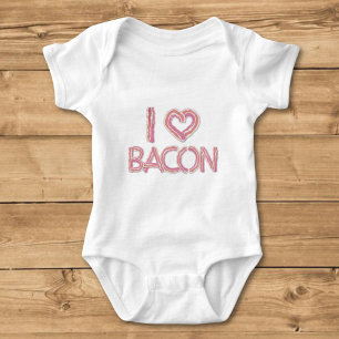 Body Para Bebê Eu Amo Bacon