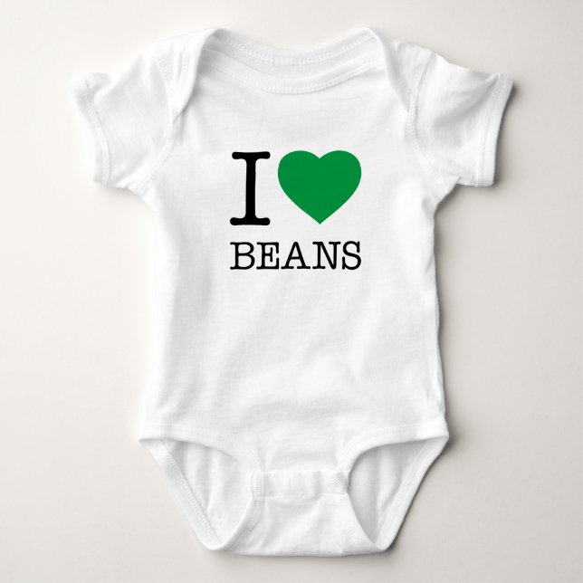 BODY PARA BEBÊ EU AMO BEANS (Frente)
