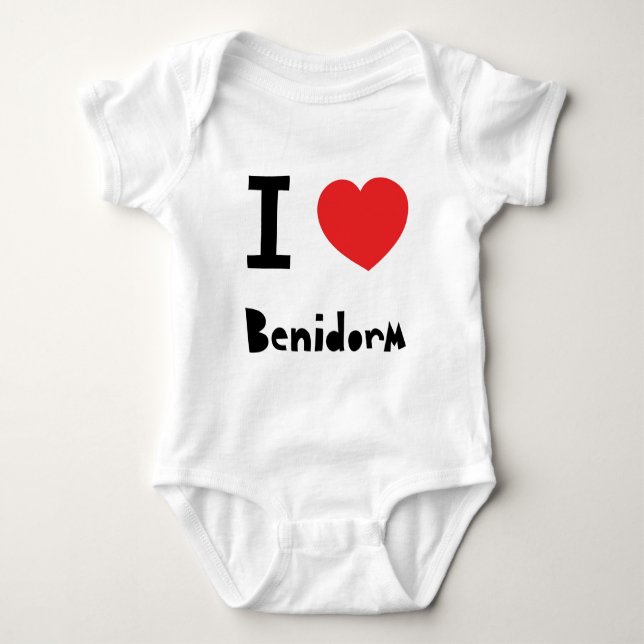 Body Para Bebê Eu amo Benidorm (Frente)