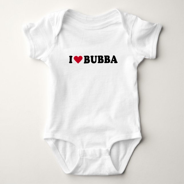 BODY PARA BEBÊ EU AMO BUBBA (Frente)