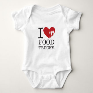 Body Para Bebê EU AMO caminhões da comida