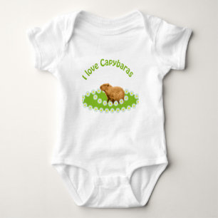 Body Para Bebê Eu amo Capybaras