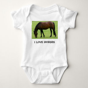 BODY PARA BEBÊ EU AMO CAVALOS