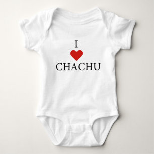 Body Para Bebê EU AMO CHACHU Bebê macacão