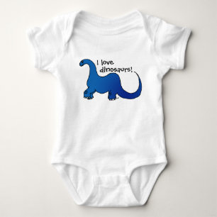 Body Para Bebê Eu amo dinossauros!