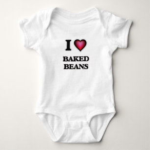Body Para Bebê Eu amo feijões cozidos