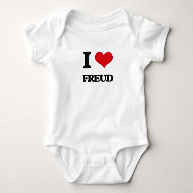 Body Para Bebê Eu amo Freud (Frente)