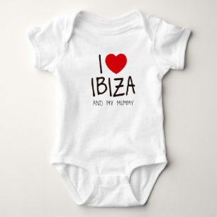 Body Para Bebê Eu amo Ibiza e minha mamã