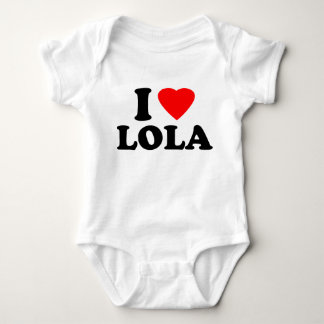Body Para Bebê Eu amo Lola