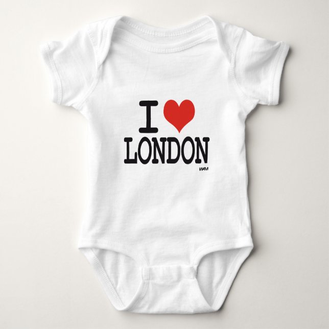 Body Para Bebê Eu amo Londres (Frente)
