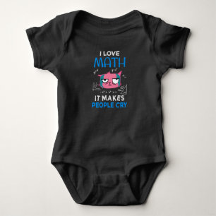 Body Para Bebê Eu Amo Matemática Faz as Pessoas Chorarem