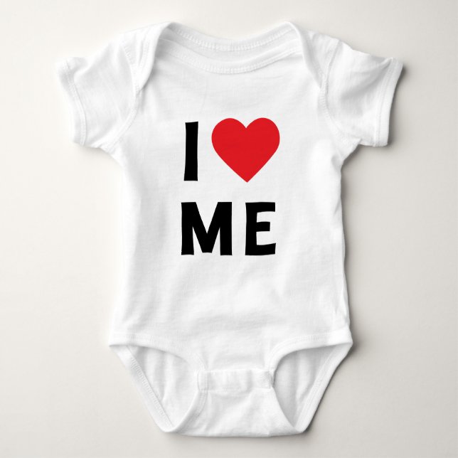 Body Para Bebê EU AMO-ME! Bebê unisex (Frente)
