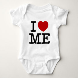 Body Para Bebê Eu Amo-me, coração, autoestima, confiança, dignida