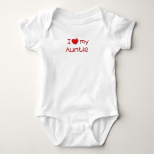 Body Para Bebê Eu amo meu Auntie