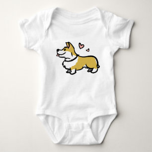Body Para Bebê Eu amo meu bebê do corgi