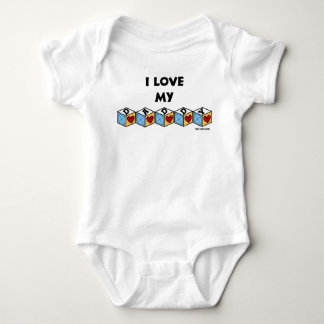 Body Para Bebê Eu amo meu bebê do pai