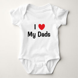 Body Para Bebê Eu amo meu Creeper do bebê dos pais