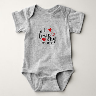 Body Para Bebê Eu amo meu equipamento do bebê das mães