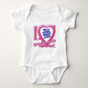 Body Para Bebê Eu amo meu Excelente Avós rosa/roxo - foto