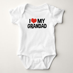 Body Para Bebê Eu amo meu Grandad
