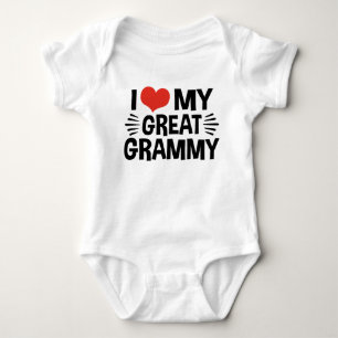 Body Para Bebê Eu amo meu grande Grammy