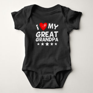 Body Para Bebê Eu amo meu grande vovô