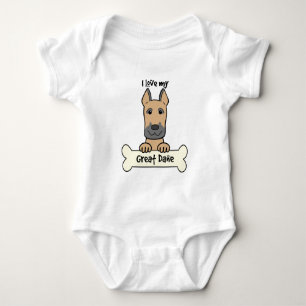 Body Para Bebê Eu amo meu great dane