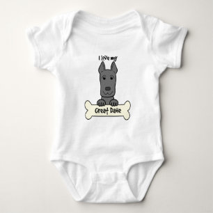 Body Para Bebê Eu amo meu great dane