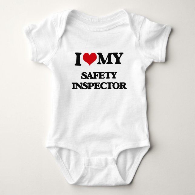 Body Para Bebê Eu amo meu inspector da segurança (Frente)