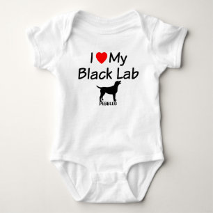 Body Para Bebê Eu Amo Meu Laboratório Negro
