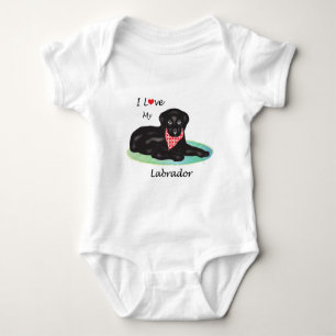 Body Para Bebê Eu amo meu Labrador