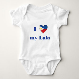 Body Para Bebê Eu amo meu Lola1