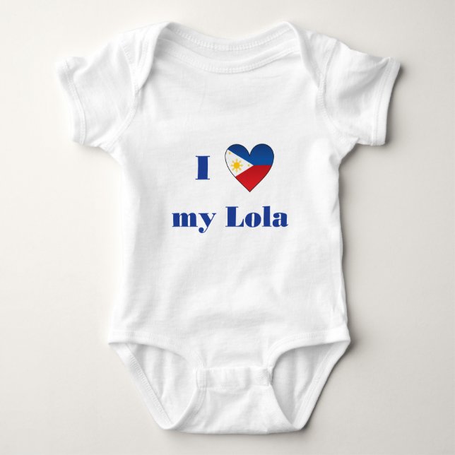 Body Para Bebê Eu amo meu Lola1 (Frente)