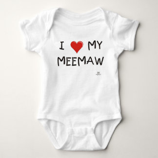 Body Para Bebê EU AMO MEU MEEMAW. Creeper. infantil