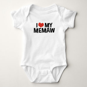Body Para Bebê Eu amo meu MeMaw