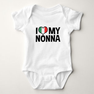 Body Para Bebê Eu amo meu Nonna