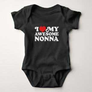 Body Para Bebê Eu amo meu Nonna impressionante