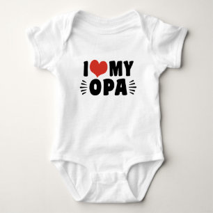 Body Para Bebê Eu amo meu Opa