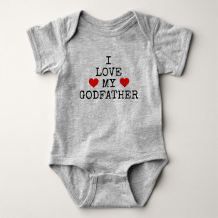 Body Para Bebê eu amo meu padrinho