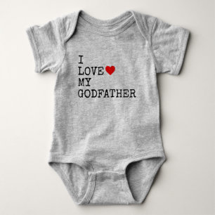 Body Para Bebê eu amo meu padrinho