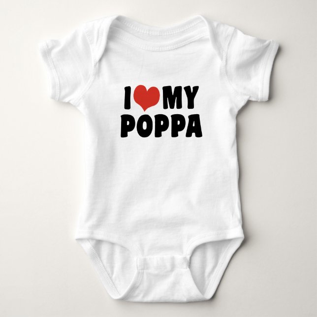 Body Para Bebê Eu Amo Meu Pai (Frente)