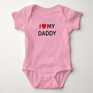 BODY PARA BEBÊ EU AMO MEU PAIPAI ROSA
