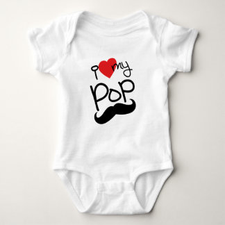 Body Para Bebê Eu amo meu pop