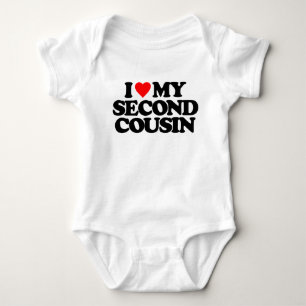 BODY PARA BEBÊ EU AMO MEU SEGUNDO PRIMO